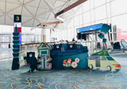 Standard Chartered and Cathay Pacific | Chartered Flight to Taipei | Display Design